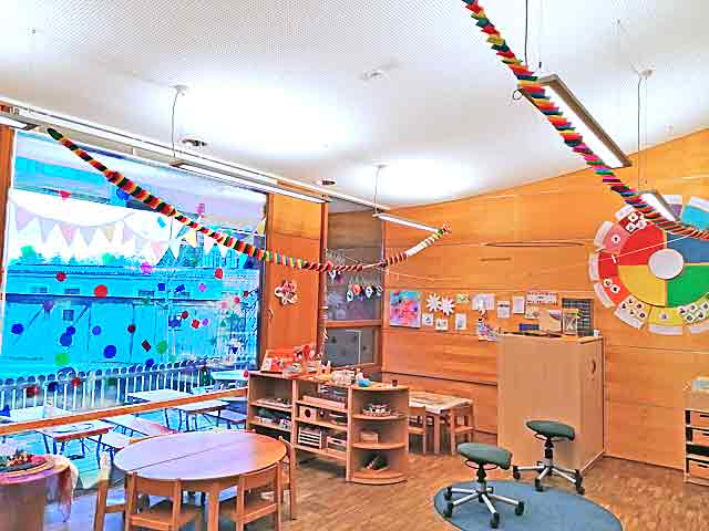 Fasching im Gruppenraum der Wolkengruppe