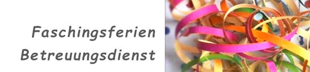 Kalenderbild Faschingsferien mit bunten Luftschlangen