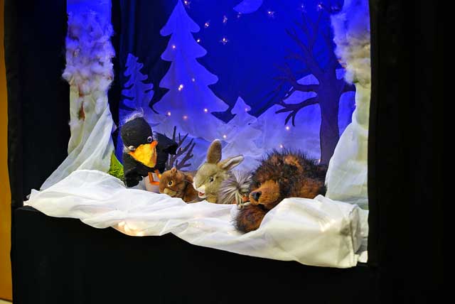 Die Bühne des Puppentheaters