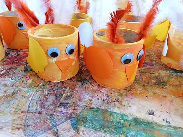 Unsere Osternester unsere Osterküken